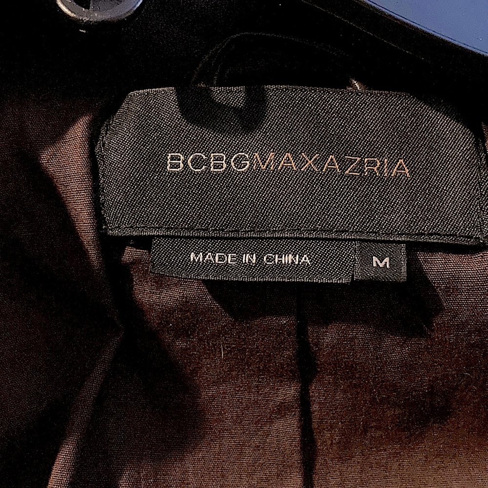 BCBGMAXAZRIA Medium chocolate brown short sleeve jacket/top